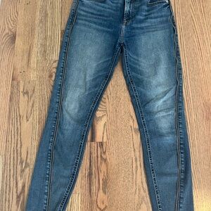 High waist ankle skinny